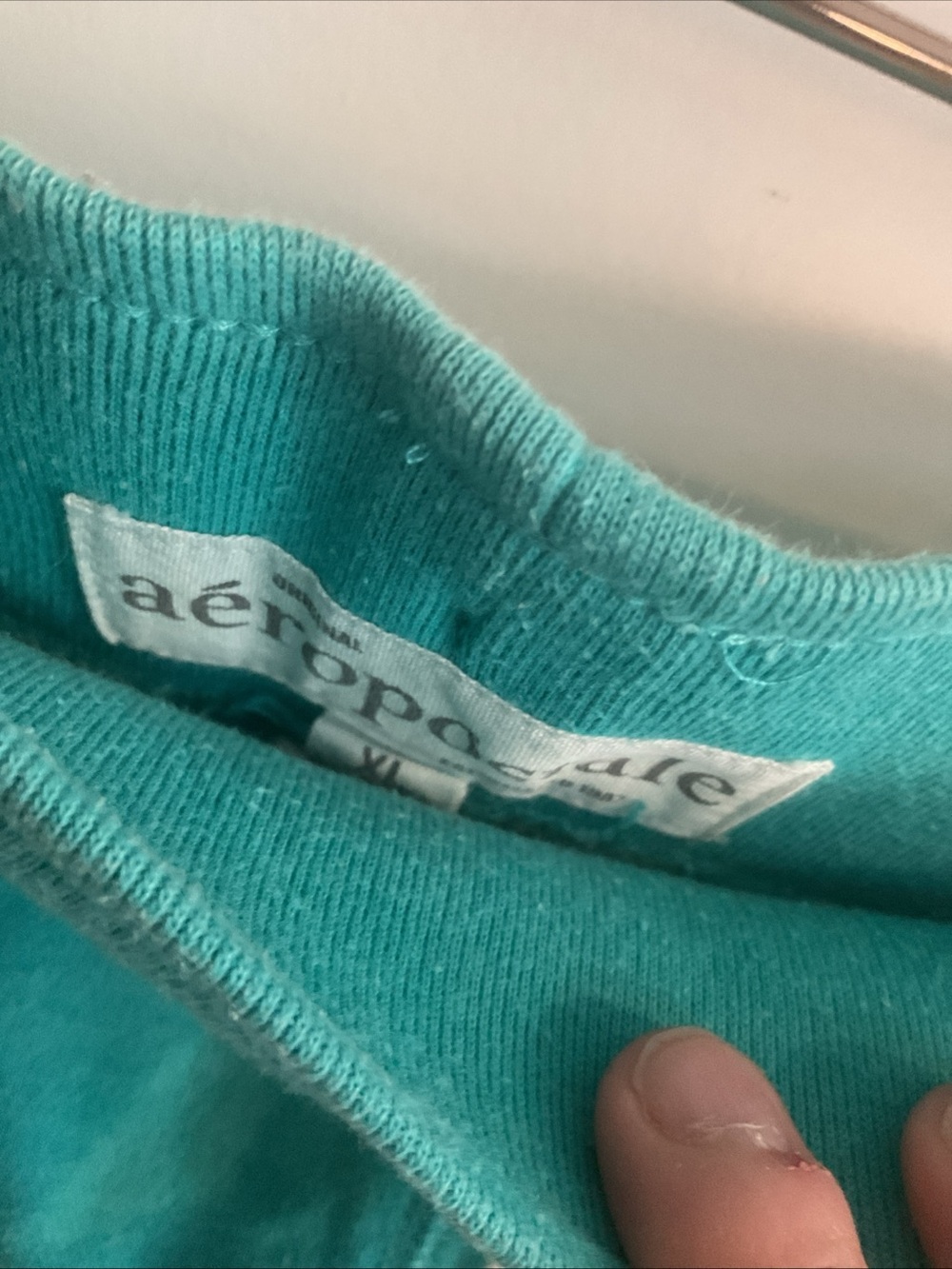 Aeropostale - Teal Drawstring Athletic Raw Hem Shorts - Ladies Size XL - Picture 3 of 9